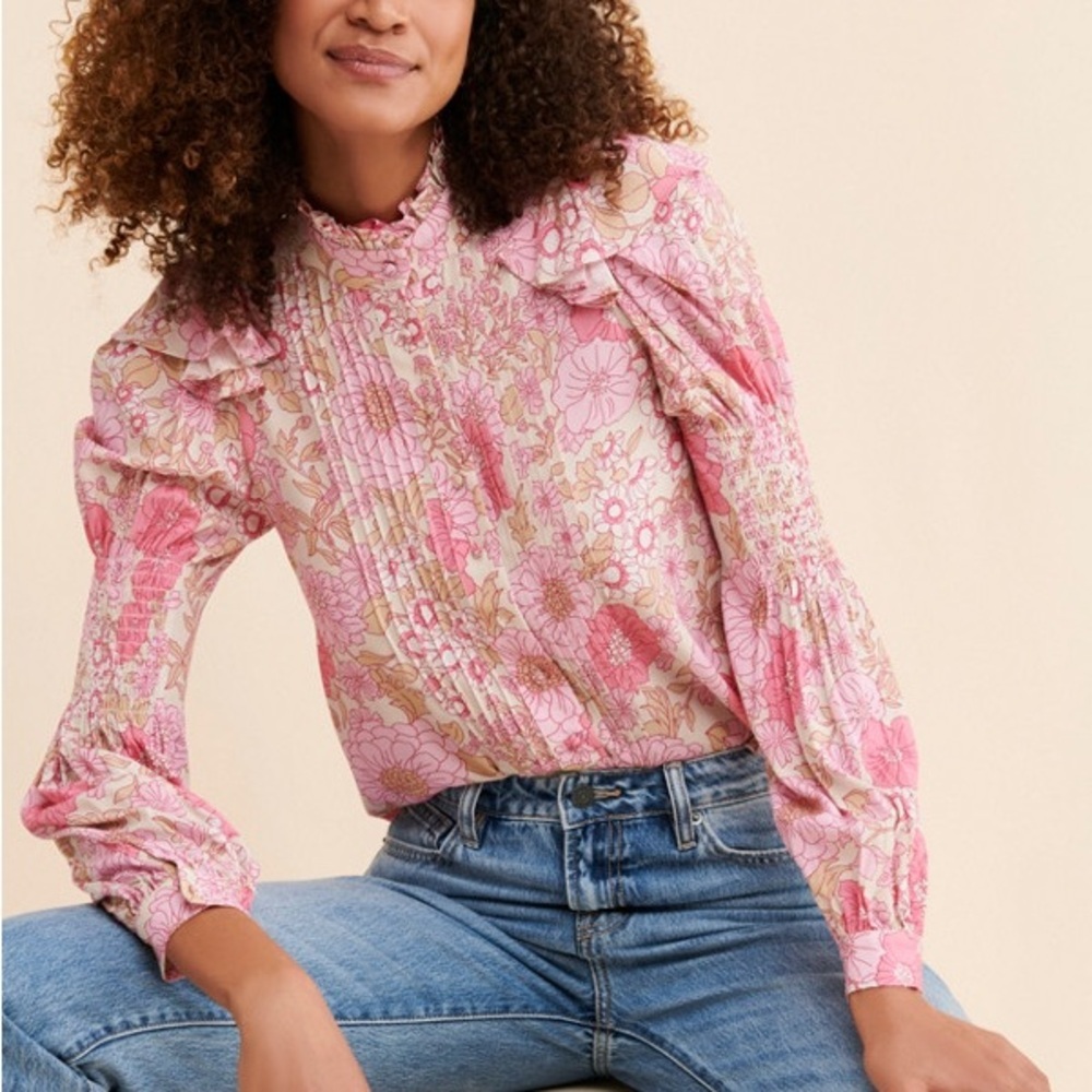 Selkie The Tuxedo Floral‎ Blouse